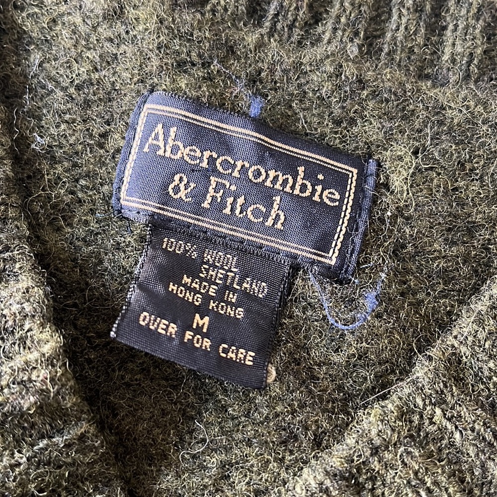 A + F 🦆 Y2K olive green fair isle sweater vest - Picture 4 of 4
